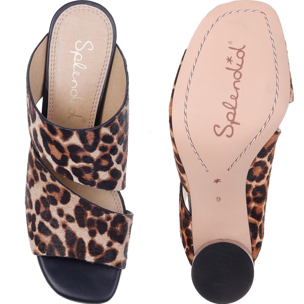 🔥🆕 Splendid ❃ Calf Hair Mule Sandals ❃ Leopard ❃ - Picture 5 of 8